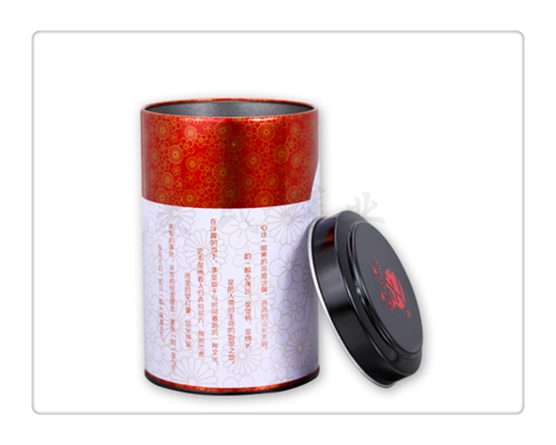 凸盖圆形红茶铁罐