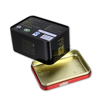黄山毛峰茶叶铁盒,内塞盖茶叶铁罐包装