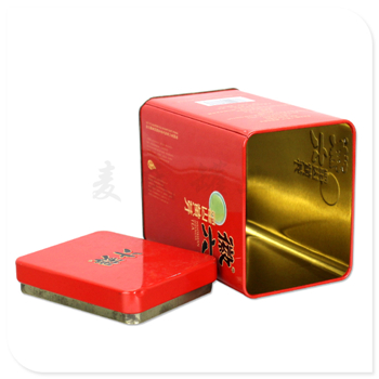厂家定制加工大红袍铁罐子,广东茶叶铁罐包装