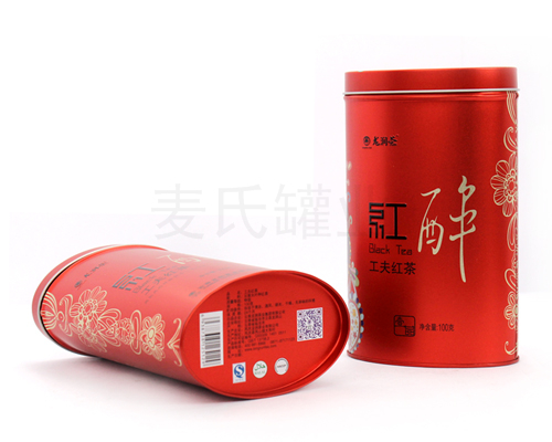 扁形龙润红茶铁罐