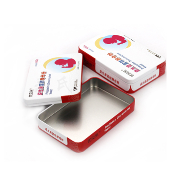 益生菌富锌酵母粉铁盒包装设计,维他命片剂马口铁盒