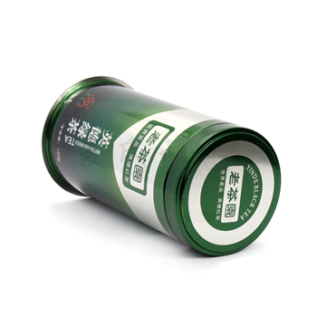 圆形英德绿茶铁罐封口印刷,黄山毛峰茶叶铁罐