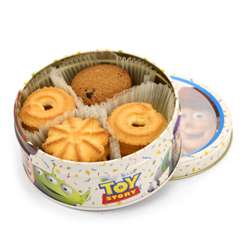 儿童曲奇饼干铁罐包装,婴幼儿饼干马口铁罐