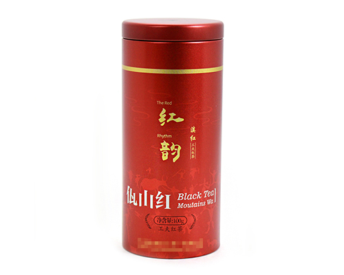 圆形红茶铁罐礼盒包装