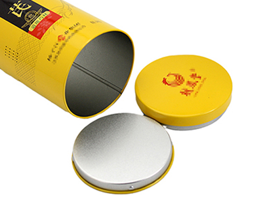 圆形黄芪粉铁罐包装